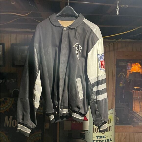 Vintage Atlanta falcons nfl bomber jeff Hamilton dion sanders varsity - Picture 3 of 3